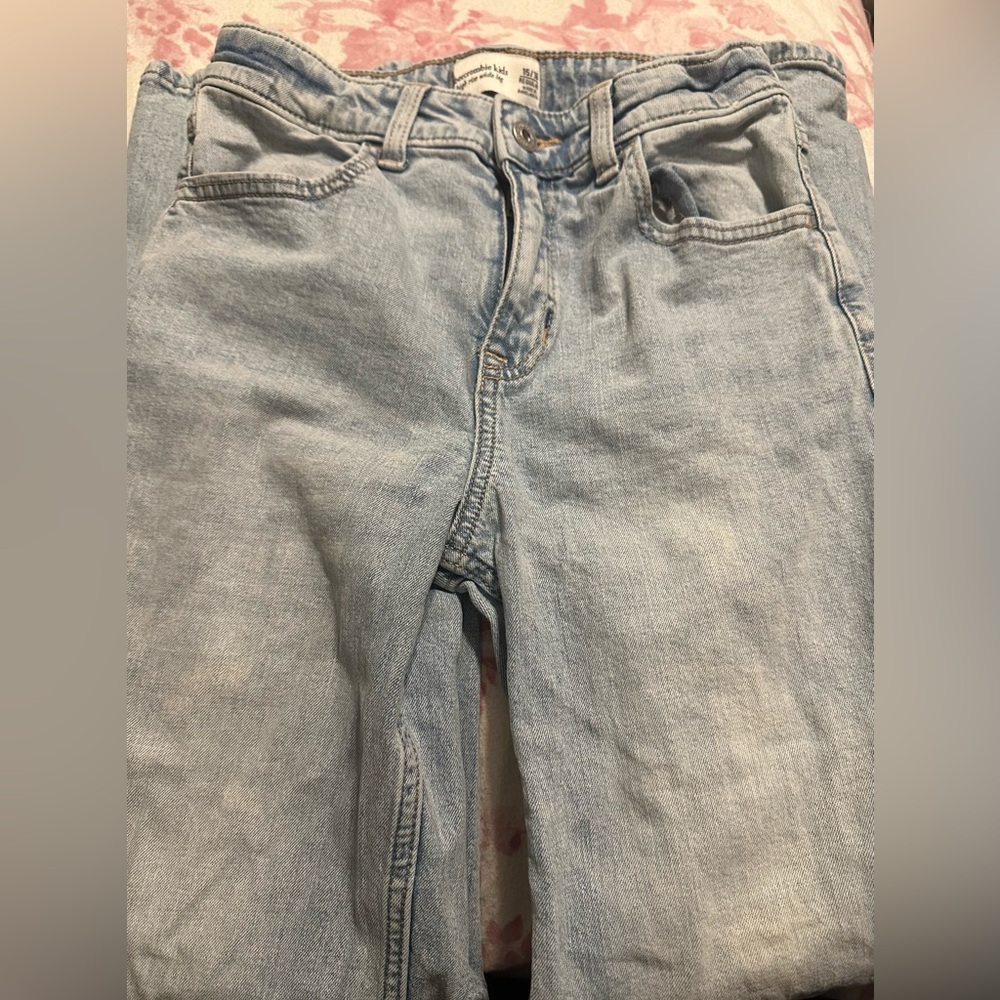 Abercrombie kids high rise wide leg jeans